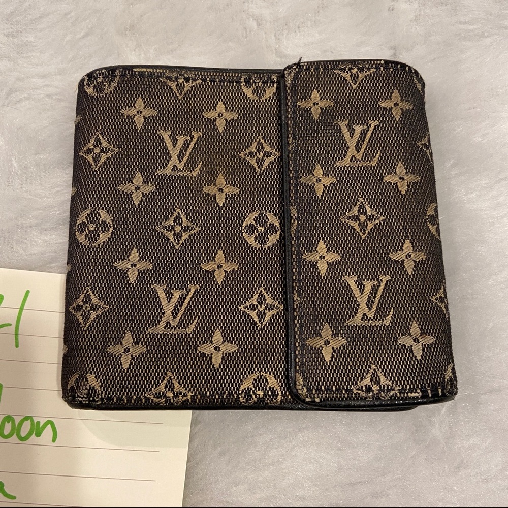 Y2K LOUIS VUITTON Mens Fabric Wallet Min Lin Used